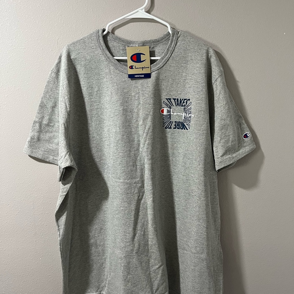 Brand new Champion Oxford Gray Men's Short Sleeve Tee